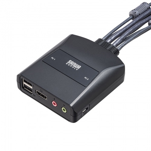 SW-KVM2WHUUS / 4K対応HDMIパソコン切替器（エミュレーション非搭載・手元スイッチ付き）