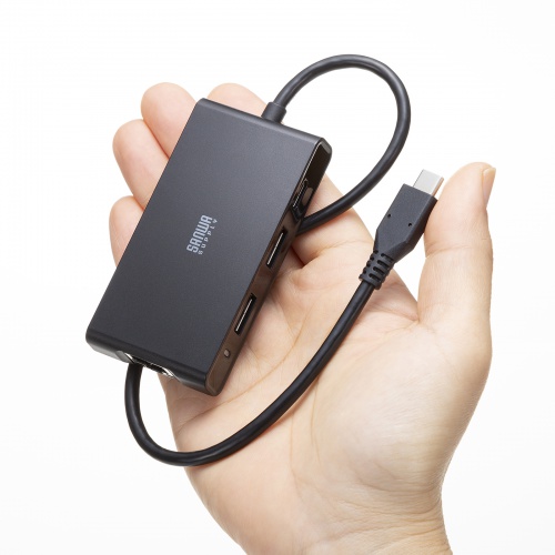 USB-3TCLS8BK / USB Type-Cハブ付き 2.5ギガビットLANアダプタ（USB Type-C接続）