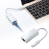 USB-CVLAN2WN / 有線LANアダプタ（USB Type-C-LAN変換・Gigabit対応・ホワイト）