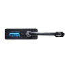 USB-CVLAN4BKN / 有線LANアダプタ（USB Type-C-LAN変換・USBハブ付き・Gigabit対応・ブラック）